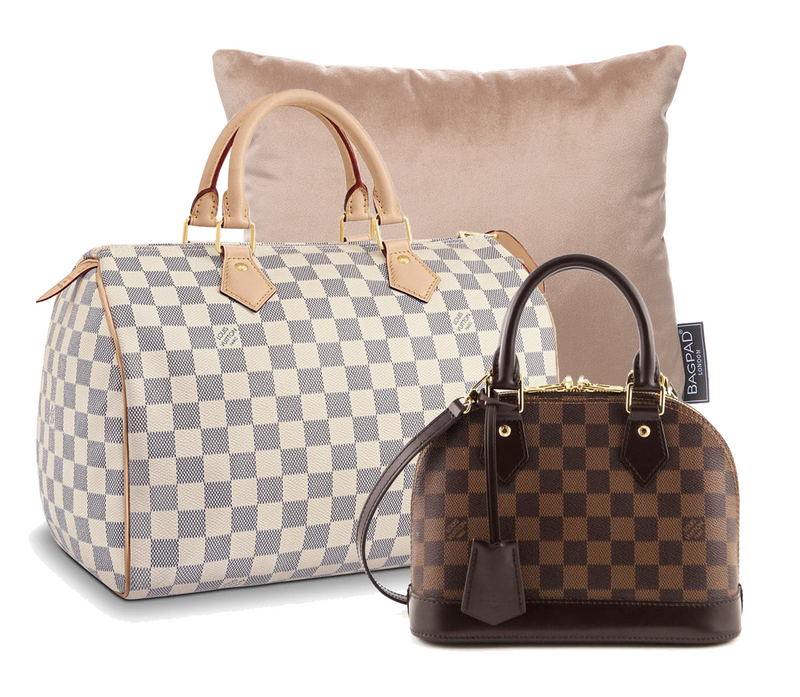 Satin Pillow Luxury Bag Shaper in Burgundy For Louis Vuitton's